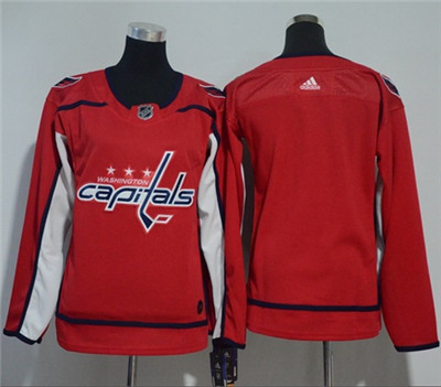 Adidas Capitals Blank Red Home Authentic Women's Stitched NHL Jersey Adidas Capitals Blank Red Home Authentic Women's Stitched NHL Jersey
