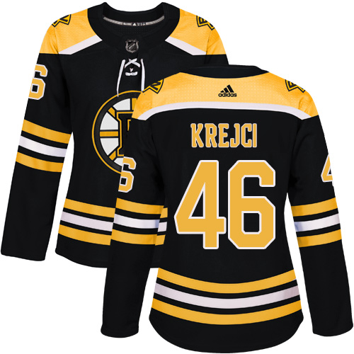Adidas Bruins #46 David Krejci Black Home Authentic Women's Stitched NHL Jersey Adidas Bruins #46 David Krejci Black Home Authentic Women's Stitched NHL Jersey