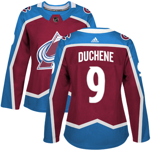 Adidas Avalanche #9 Matt Duchene Burgundy Home Authentic Women's Stitched NHL Jersey Adidas Avalanche #9 Matt Duchene Burgundy Home Authentic Women's Stitched NHL Jersey