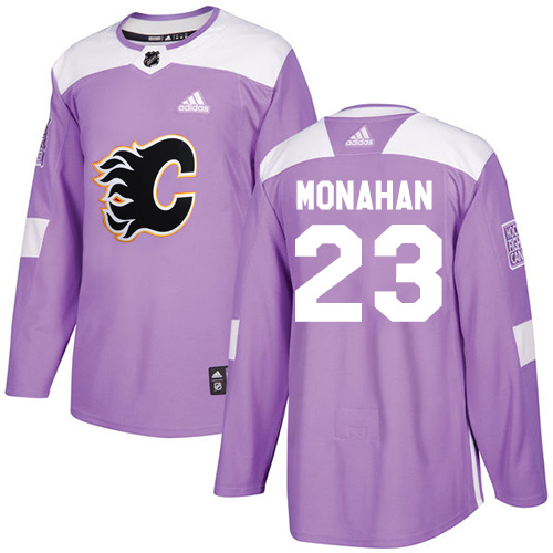 Adidas Flames #23 Sean Monahan Purple Authentic Fights Cancer Stitched Youth NHL Jersey Adidas Flames #23 Sean Monahan Purple Authentic Fights Cancer Stitched Youth NHL Jersey