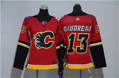 Adidas Flames #13 Johnny Gaudreau Red Women Jersey Adidas Flames #13 Johnny Gaudreau Red Women Jersey
