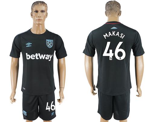 West Ham United #46 Makasi Away Soccer Club Jersey West Ham United #46 Makasi Away Soccer Club Jersey