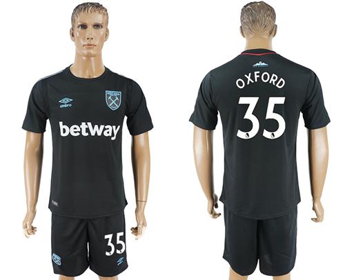 West Ham United #35 Oxford Away Soccer Club Jersey West Ham United #35 Oxford Away Soccer Club Jersey