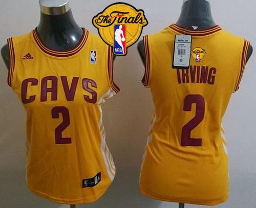 Cavaliers #2 Kyrie Irving Gold Alternate The Finals Patch Women's Stitched NBA Jersey Cavaliers #2 Kyrie Irving Gold Alternate The Finals Patch Women's Stitched NBA Jersey