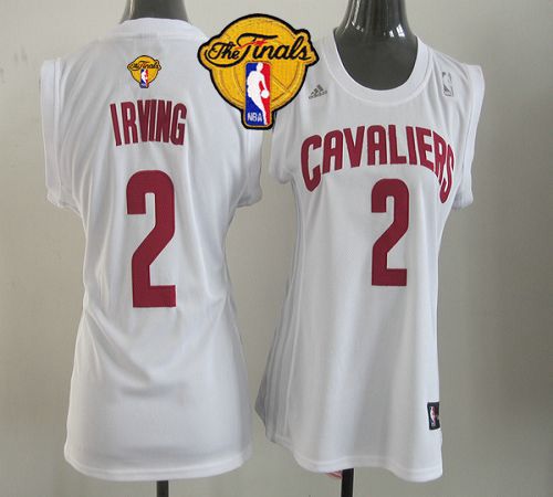 Cavaliers #2 Kyrie Irving White The Finals Patch Women Fashion Stitched NBA Jersey Cavaliers #2 Kyrie Irving White The Finals Patch Women Fashion Stitched NBA Jersey