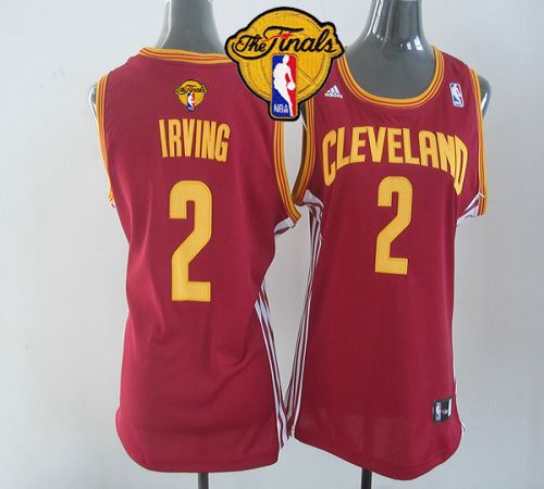 Cavaliers #2 Kyrie Irving Red The Finals Patch Women's Road Stitched NBA Jersey Cavaliers #2 Kyrie Irving Red The Finals Patch Women's Road Stitched NBA Jersey