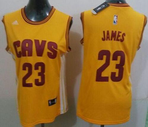 Cavaliers #23 LeBron James Gold Women's Alternate Stitched NBA Jersey Cavaliers #23 LeBron James Gold Women's Alternate Stitched NBA Jersey