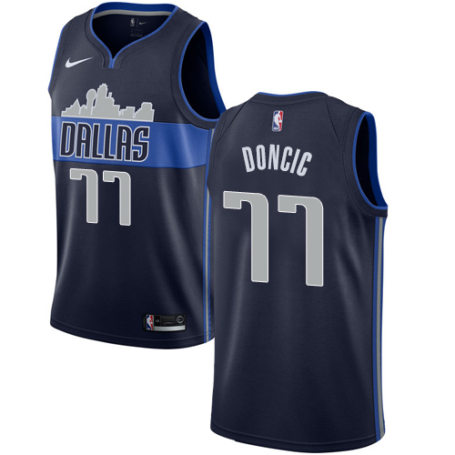 Nike Mavericks #77 Luka Doncic Navy Women's NBA Swingman Statement Edition Jersey Nike Mavericks #77 Luka Doncic Navy Women's NBA Swingman Statement Edition Jersey