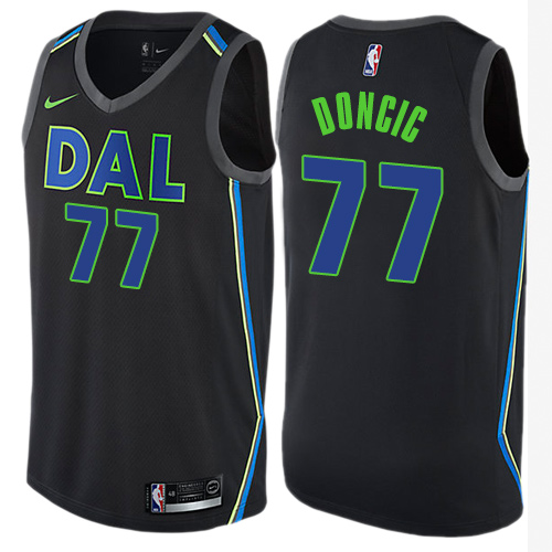 Nike Mavericks #77 Luka Doncic Black Women's NBA Swingman City Edition Jersey Nike Mavericks #77 Luka Doncic Black Women's NBA Swingman City Edition Jersey