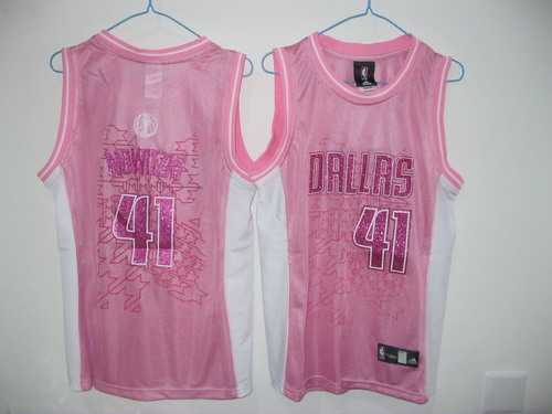 Mavericks #41 Dirk Nowitzki Pink Women Fashion Stitched NBA Jersey Mavericks #41 Dirk Nowitzki Pink Women Fashion Stitched NBA Jersey