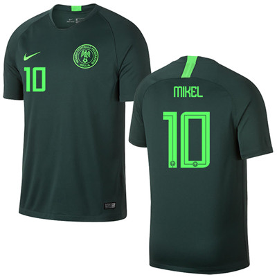 Nigeria #10 MIKEL Away Soccer Country Jersey
