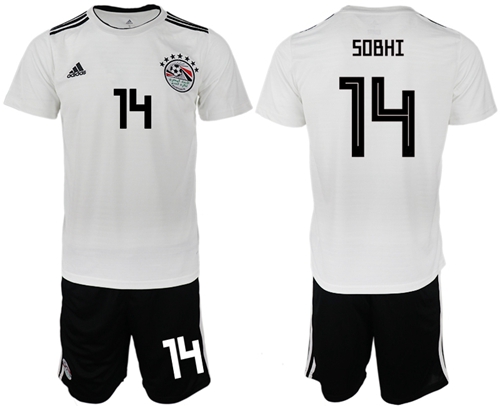 Egypt #14 Sobhi Away Soccer Country Jersey