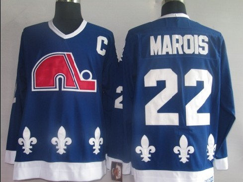 NHL Jerseys Quebec Nordiques 22# Marois Blue NHL Jerseys Quebec Nordiques 22# Marois Blue