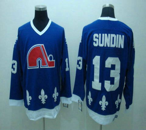 NHL Jerseys Quebec Nordiques Sundin #13 Jerseys