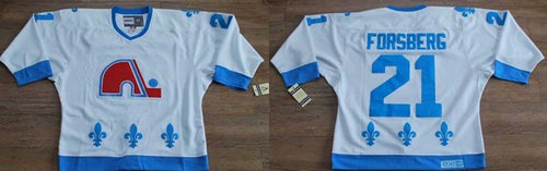 NHL Quebec Nordiques #21 White Jersey