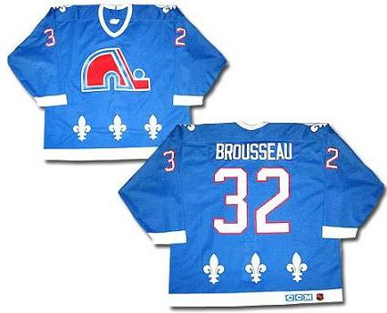 Quebec Nordiques 32 Hunter Light Blue Throwback Jersey