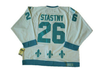 NHL Jerseys Quebec Nordiques 26 STASTNY WHITE