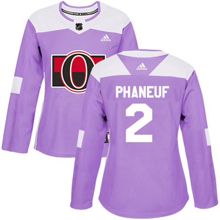 Adidas Senators #2 Dion Phaneuf Purple Authentic Fights Cancer Women's Stitched NHL Jersey Adidas Senators #2 Dion Phaneuf Purple Authentic Fights Cancer Women's Stitched NHL Jersey