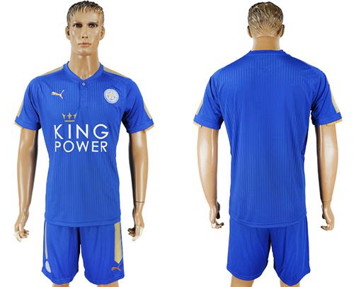 Leicester City Blank Home Soccer Club Jersey Leicester City Blank Home Soccer Club Jersey