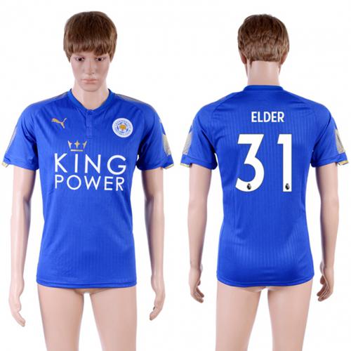 Leicester City #31 Elder Home Soccer Country Jersey Leicester City #31 Elder Home Soccer Country Jersey