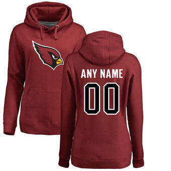 Women's Arizona Cardinals Pro Line Maroon Any Name & Number Logo Personalized Pullover Hoodie Women's Arizona Cardinals Pro Line Maroon Any Name & Number Logo Personalized Pullover Hoodie