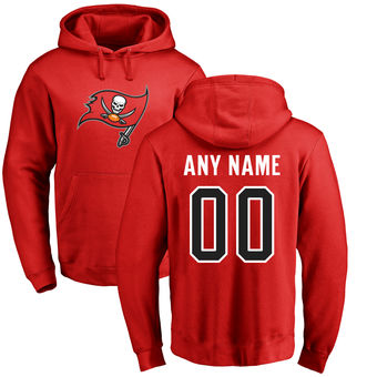 Men's Tampa Bay Buccaneers Pro Line Red Any Name & Number Logo Personalized Pullover Hoodie Men's Tampa Bay Buccaneers Pro Line Red Any Name & Number Logo Personalized Pullover Hoodie