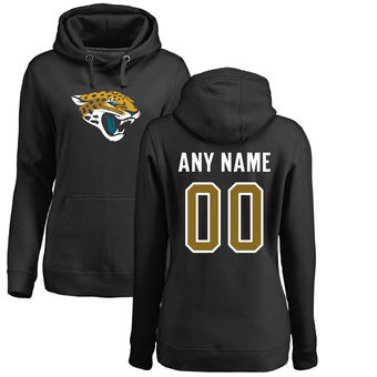 Women's Jacksonville Jaguars Pro Line Black Any Name & Number Logo Personalized Pullover Hoodie Women's Jacksonville Jaguars Pro Line Black Any Name & Number Logo Personalized Pullover Hoodie
