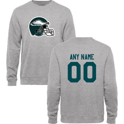 Men's Philadelphia Eagles Design Your Own Crewneck Sweatshirt Men's Philadelphia Eagles Design Your Own Crewneck Sweatshirt