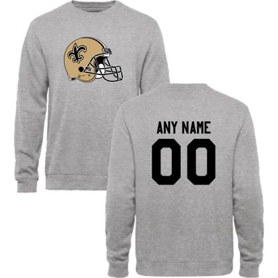 Men's New Orleans Saints Design Your Own Crewneck Sweatshirt