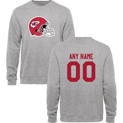 Men's Kansas City Chiefs Design Your Own Crewneck Sweatshirt Men's Kansas City Chiefs Design Your Own Crewneck Sweatshirt