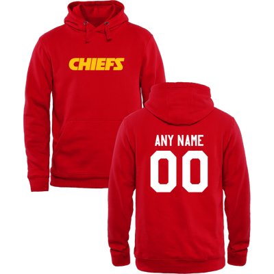 Men's Kansas City Chiefs Design Your Own Pullover Hoodie Men's Kansas City Chiefs Design Your Own Pullover Hoodie