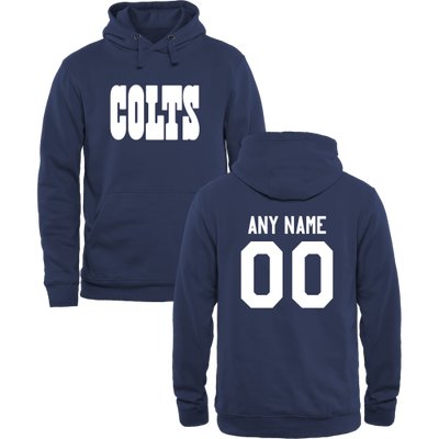 Men's Indianapolis Colts Design Your Own Pullover Hoodie Men's Indianapolis Colts Design Your Own Pullover Hoodie