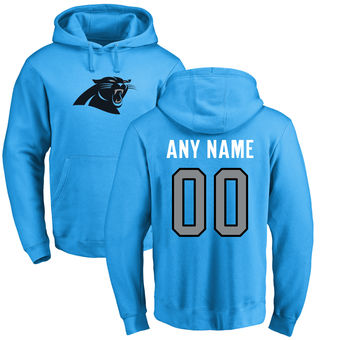 Men's Carolina Panthers Pro Line Blue Personalized Name & Number Logo Pullover Hoodie Men's Carolina Panthers Pro Line Blue Personalized Name & Number Logo Pullover Hoodie