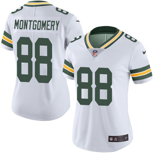 Nike Packers #88 Ty Montgomery White Women's Stitched NFL Limited Rush Jersey Nike Packers #88 Ty Montgomery White Women's Stitched NFL Limited Rush Jersey