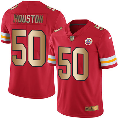 Nike Chiefs #50 Justin Houston Red Men's Stitched NFL Limited Gold Rush Jersey Nike Chiefs #50 Justin Houston Red Men's Stitched NFL Limited Gold Rush Jersey