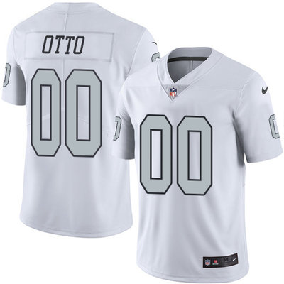 Nike Raiders #00 Jim Otto White Men's Stitched NFL Limited Rush Jersey Nike Raiders #00 Jim Otto White Men's Stitched NFL Limited Rush Jersey