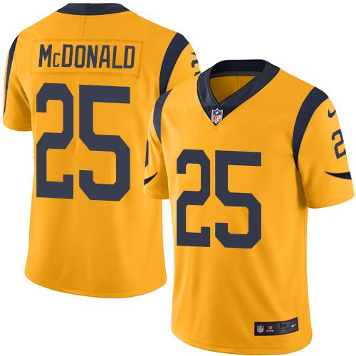 Nike Rams #25 T.J. McDonald Gold Men's Stitched NFL Limited Rush Jersey Nike Rams #25 T.J. McDonald Gold Men's Stitched NFL Limited Rush Jersey