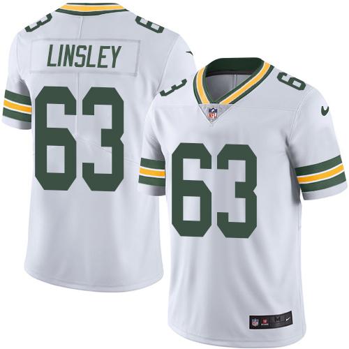 Nike Packers #63 Corey Linsley White Men's Stitched NFL Limited Rush Jersey Nike Packers #63 Corey Linsley White Men's Stitched NFL Limited Rush Jersey