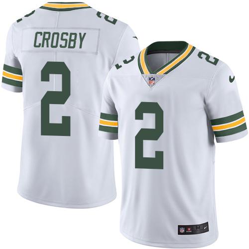 Nike Packers #2 Mason Crosby White Men's Stitched NFL Limited Rush Jersey Nike Packers #2 Mason Crosby White Men's Stitched NFL Limited Rush Jersey