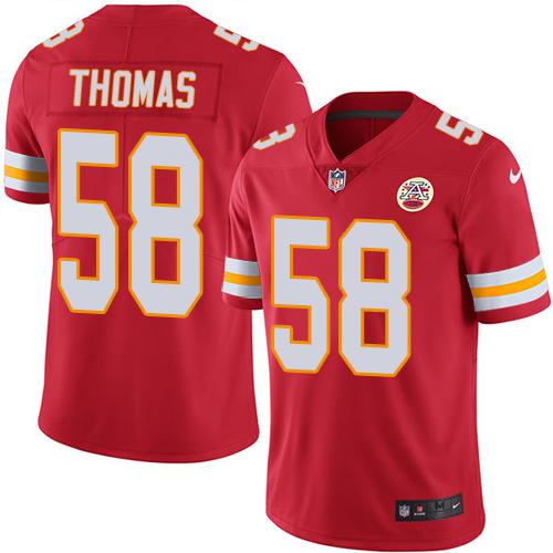 Nike Chiefs #58 Derrick Thomas Red Men's Stitched NFL Limited Rush Jersey Nike Chiefs #58 Derrick Thomas Red Men's Stitched NFL Limited Rush Jersey
