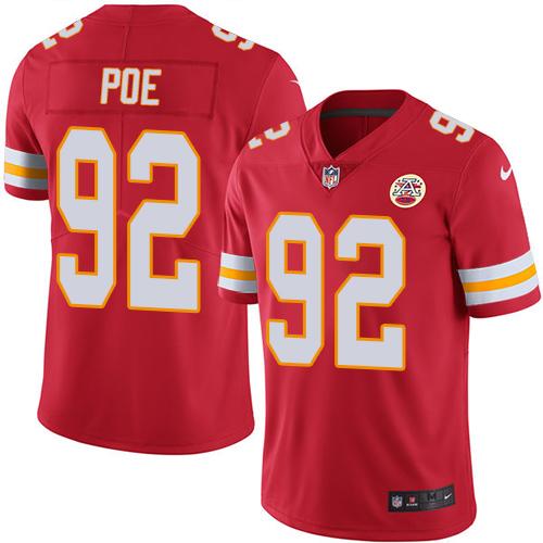 Nike Chiefs #92 Dontari Poe Red Men's Stitched NFL Limited Rush Jersey Nike Chiefs #92 Dontari Poe Red Men's Stitched NFL Limited Rush Jersey