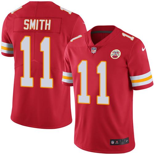 Nike Chiefs #11 Alex Smith Red Men's Stitched NFL Limited Rush Jersey Nike Chiefs #11 Alex Smith Red Men's Stitched NFL Limited Rush Jersey