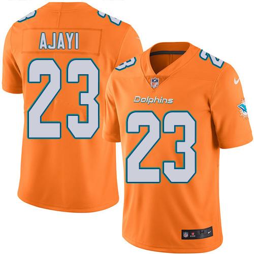 Nike Dolphins #23 Jay Ajayi Orange Men's Stitched NFL Limited Rush Jersey Nike Dolphins #23 Jay Ajayi Orange Men's Stitched NFL Limited Rush Jersey