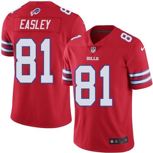 Nike Bills #81 Marcus Easley Red Men's Stitched NFL Elite Rush Jersey Nike Bills #81 Marcus Easley Red Men's Stitched NFL Elite Rush Jersey