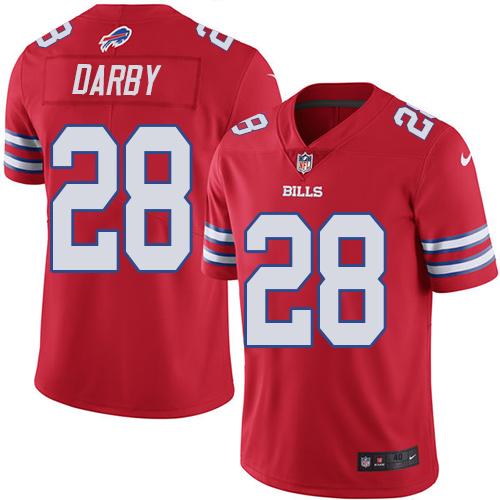 Nike Bills #28 Ronald Darby Red Men's Stitched NFL Elite Rush Jersey Nike Bills #28 Ronald Darby Red Men's Stitched NFL Elite Rush Jersey