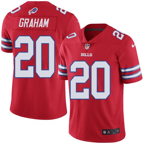 Nike Bills #20 Corey Graham Red Men's Stitched NFL Elite Rush Jersey Nike Bills #20 Corey Graham Red Men's Stitched NFL Elite Rush Jersey