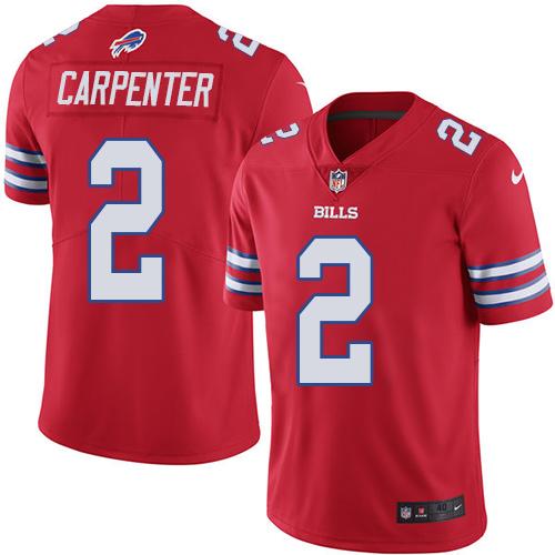 Nike Bills #2 Dan Carpenter Red Men's Stitched NFL Elite Rush Jersey Nike Bills #2 Dan Carpenter Red Men's Stitched NFL Elite Rush Jersey
