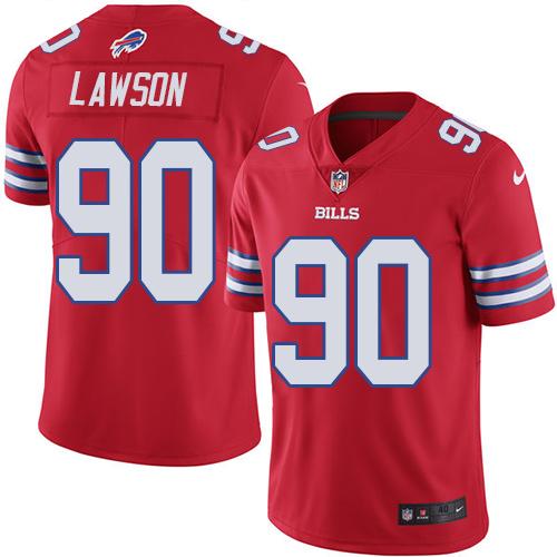 Nike Bills #90 Shaq Lawson Red Men's Stitched NFL Elite Rush Jersey Nike Bills #90 Shaq Lawson Red Men's Stitched NFL Elite Rush Jersey