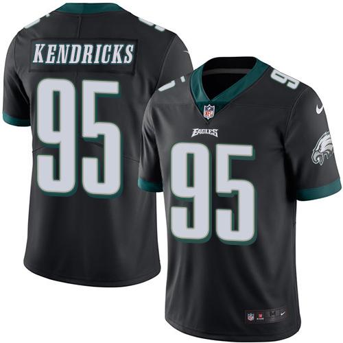 Nike Eagles #95 Mychal Kendricks Black Men's Stitched NFL Limited Rush Jersey Nike Eagles #95 Mychal Kendricks Black Men's Stitched NFL Limited Rush Jersey