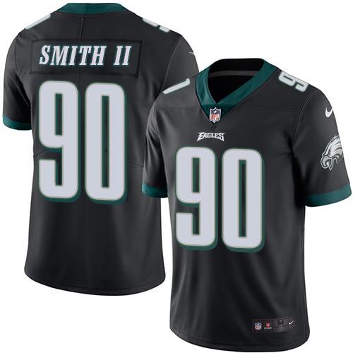 Nike Eagles #90 Marcus Smith II Black Men's Stitched NFL Limited Rush Jersey Nike Eagles #90 Marcus Smith II Black Men's Stitched NFL Limited Rush Jersey